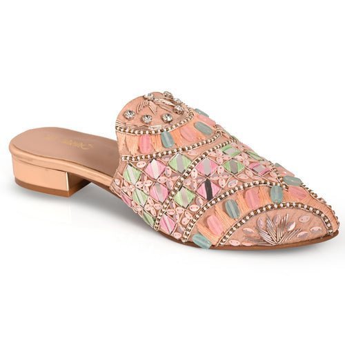 Glimmer Mules - shoebank.in